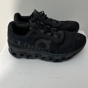 On Cloud CloudMonster Athletic Black Running Shoes Sneakers Men's Size 7.5